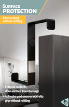 Cargar imagen en el visor de la galería, Matte Black Over the Door Hooks – Heavy-Duty, Scratch-Free, Easy to Install