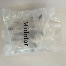 Carregar imagem no visualizador da galeria, Midofar zinc alloy clothes hooks in packaging, ideal for use on bedroom and bathroom doors, featuring durable metal construction.