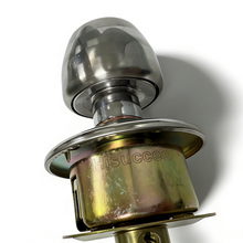 Load image into Gallery viewer, Hisucces Keyed Entry Ball Door Knob - Satin Nickel Transitional Door Lock