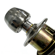 Load image into Gallery viewer, Hisucces Keyed Entry Ball Door Knob - Satin Nickel Transitional Door Lock
