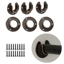 Load image into Gallery viewer, Closet Pole Socket End Supports for Wooden and Metal Rods