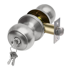 Загрузить изображение в средство просмотра галереи, Midofar Keyed Entry Door Knob Set – Solid Stainless Steel