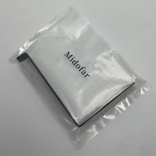 Load image into Gallery viewer, Midofar heavy-duty black iron shelf bracket in packaging, rustic industrial design for modern farmhouse decor.