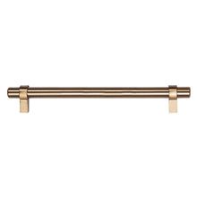 Load image into Gallery viewer, Midofar champagne bronze metal cabinet handle for kitchen and closet doors, made of durable zinc alloy and iron.