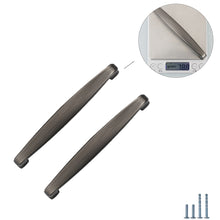 Load image into Gallery viewer, Comparison of Brushed Nickel and Black Cabinet Pulls Sizes - 96mm vs 128mm