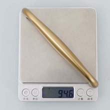 Load image into Gallery viewer, Modern Kitchen Cabinet with Gold Pulls and Knobs - Design Inspiration