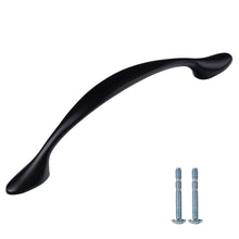 Load image into Gallery viewer, Sleek Matte Black Cabinet Pulls and Knobs – 10 Pack for Drawers and Doors