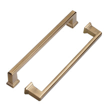 画像をギャラリービューアに読み込む, 10個パック、シャンパンブロンズ引き出しハンドル - キャビネットハンドル - ゴールドキッチンキャビネットハンドル、亜鉛合金6.3インチキャビネットハードウェアキッチンおよびバスルームキャビネットキャビネットハンドル、モダンハードウェアハンドル