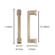 画像をギャラリービューアに読み込む, 10個パック、シャンパンブロンズ引き出しハンドル - キャビネットハンドル - ゴールドキッチンキャビネットハンドル、亜鉛合金6.3インチキャビネットハードウェアキッチンおよびバスルームキャビネットキャビネットハンドル、モダンハードウェアハンドル