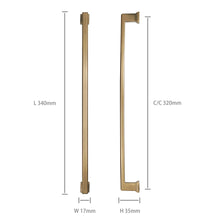 画像をギャラリービューアに読み込む, 10個パック、シャンパンブロンズ引き出しハンドル - キャビネットハンドル - ゴールドキッチンキャビネットハンドル、亜鉛合金6.3インチキャビネットハードウェアキッチンおよびバスルームキャビネットキャビネットハンドル、モダンハードウェアハンドル