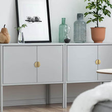 Load image into Gallery viewer, brass half moon cabinet pulls