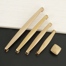 Load image into Gallery viewer, Sleek brushed champagne bronze drawer handle in modern design.