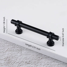 Load image into Gallery viewer, installed t bar cabinet pulls on kitchen drawers - modern design