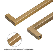 Load image into Gallery viewer, corner detail of square cabinet pull - precision craftsmanship