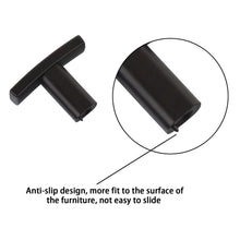 Load image into Gallery viewer, Close-up of oil rubbed bronze drawer pull with anti-slip design, ideal for kitchen and furniture use by Triumph Hardware.