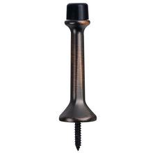 Load image into Gallery viewer, Industrial adjustable door stop in oil rubbed bronze with rubber pad, heavy duty design, 3-inch size, Triumph Hardware.