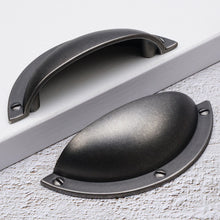 Load image into Gallery viewer, shell-shaped design of cup drawer pulls - semi-circular profile