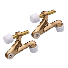 Load image into Gallery viewer, Champagne Bronze Hinge Pin Door Stop - 2-Pack Zinc Alloy Adjustable Stops