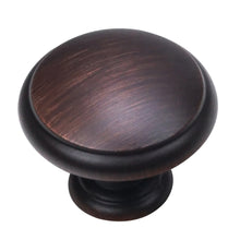 Load image into Gallery viewer, close-up of oil rubbed bronze finish on drawer knob - antique texture detail