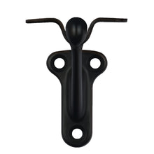 画像をギャラリービューアに読み込む, Matte black zinc alloy handrail bracket for secure staircase mounting, ideal for various settings.