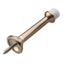 Load image into Gallery viewer, antique brass door stop vintage wall mount