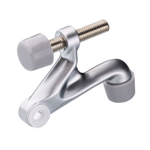 Load image into Gallery viewer, installed dull chrome door hinge stop on interior door - wall protection