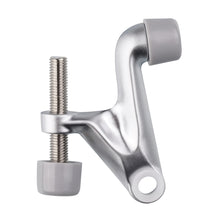 Load image into Gallery viewer, dull chrome hinge door stop with mounting hardware - screws included