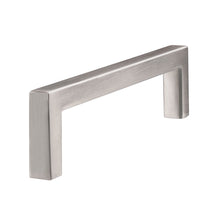 Load image into Gallery viewer, Brushed satin nickel dresser handle with square design, perfect for cabinets and drawers, durable and versatile, Triumph Hardware