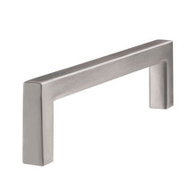 Load image into Gallery viewer, Brushed satin nickel square dresser handle by Triumph Hardware, durable and versatile for cabinets, packs of 10, silver finish.