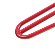 Load image into Gallery viewer, Red hairpin furniture leg, 30-inch, metal DIY item for tables, nightstands, desks with rubber floor protectors by Triumph Hardware