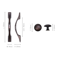 Load image into Gallery viewer, oil rubbed bronze drawer knobs and pulls set - zinc alloy vintage hardware