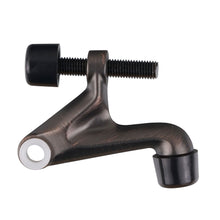 Load image into Gallery viewer, installed oil rubbed bronze hinge door stop on wooden door - wall protection