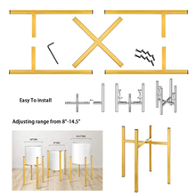Load image into Gallery viewer, Amazon Factory Price Lemon Gold Metal Plant Stand Assembly Diagram