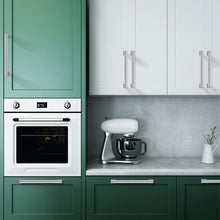 Load image into Gallery viewer, installing brushed nickel bar pull on kitchen cabinet - DIY installation