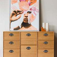 Load image into Gallery viewer, retro silver cup pulls on wardrobe doors - vintage style