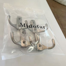 画像をギャラリービューアに読み込む, Midofar Metal clothes hooks, Length 3-1/32&quot;(77mm) Two Hooks, Zinc Alloy Hook Behind Bedroom Door, Bathroom Wall Hook, Scarf Hook Behind Wardrobe Door
