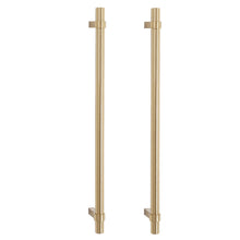 이미지를 갤러리 뷰어에 로드 , 21-inch Champagne Bronze Appliance Pull for Integrated Fridge and Freezer Doors
