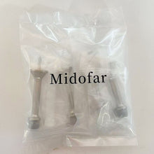 画像をギャラリービューアに読み込む, Midofar 3&quot; Heavy Duty Solid Rigid Door Stop with Soft Rubber Tip, Zinc Alloy Metal Solid Door Stop Protects Walls and Doors, Brushed Nickel Two Pack, 90x25mm Length
