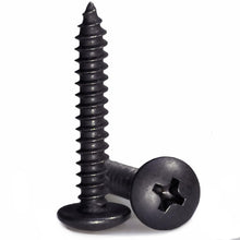 画像をギャラリービューアに読み込む, Midofar Screws of metal , #8 x 1&quot; Wood Screw,Sheet Metal Screws, Black Finish, 304 Stainless Steel
