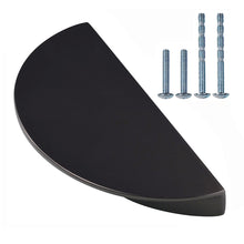 이미지를 갤러리 뷰어에 로드 , half moon door handle cabinet pulls zinc alloy brushed finish
