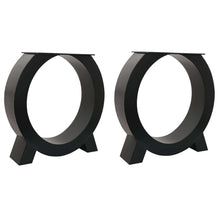 Cargar imagen en el visor de la galería, Paquete de 2 patas de metal negro mate para silla: patas de acero resistentes para muebles, ideales para mesas y sillas de bricolaje | Triumph Hardware 
