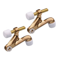Satin Nickel Hinge Pin Door Stop adjustable door stoppers 2-pack with durable finish for home and office protection