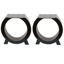 Cargar imagen en el visor de la galería, Paquete de 2 patas de metal negro mate para silla: patas de acero resistentes para muebles, ideales para mesas y sillas de bricolaje | Triumph Hardware 
