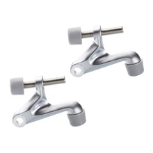Lade das Bild in den Galerie-Viewer, Hinge Pin Door Stopper 2 Pack – Adjustable Heavy Duty Door Stopper with Black Rubber Tip, Brushed Satin Nickel Finish, 2-3/8&quot;x15/16&quot;, Triumph Hardware
