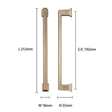 画像をギャラリービューアに読み込む, 10個パック、シャンパンブロンズ引き出しハンドル - キャビネットハンドル - ゴールドキッチンキャビネットハンドル、亜鉛合金6.3インチキャビネットハードウェアキッチンおよびバスルームキャビネットキャビネットハンドル、モダンハードウェアハンドル
