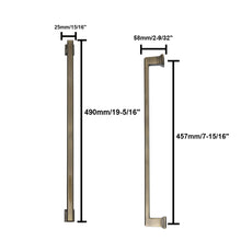 Carregar imagem no visualizador da galeria, 19 inch zinc alloy refrigerator handle dimensions and design details
