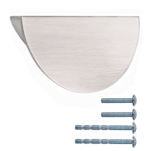 이미지를 갤러리 뷰어에 로드 , gold 2.5 inch half moon cabinet pulls for cupboards and wardrobes
