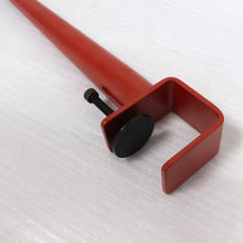 이미지를 갤러리 뷰어에 로드 , Red adjustable clamp table legs – modern steel table base for desks
