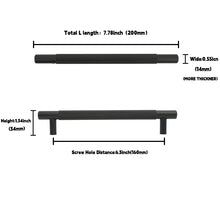 Afbeelding in Gallery-weergave laden, aluminum alloy knurled handle bar for wide drawers

