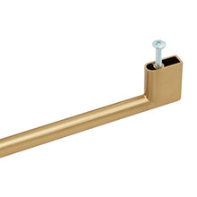 Cargar imagen en el visor de la galería, Champagne bronze refrigerator cabinet door handle with screw mount, ideal for kitchen and home furniture.
